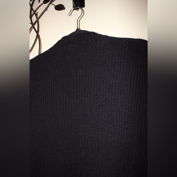 Cloth. by RD Black Knit Mid Neck Long Sweater Size XS - Picture 8 of 8